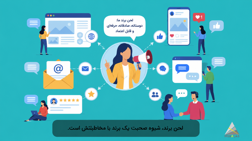لحن برند به‌عنوان شیوه صحبت کردن برند با مخاطبان