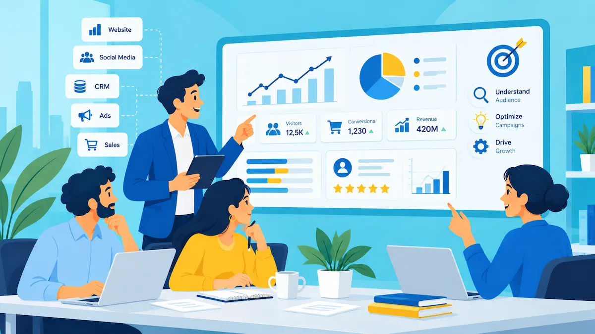 بازاریابی مبتنی بر داده و تحلیل اطلاعات مشتری برای تصمیم گیری دقیق تر بازاریابی